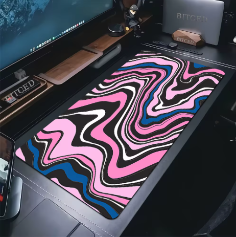 XXL Gaming Mousepad Strata Pink Swirl